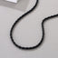 Retro Solid Color Twist Titanium Steel Necklace Stainless Steel Necklaces