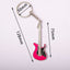 Cute Guitar Zinc Alloy Keychain with Custom Engraving