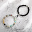 Fashion Round Stainless Steel Natural Tiger Eye Stone Magnetic Couple Bracelets