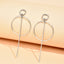 Simple Geometric Circle Earrings Set