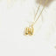 14K Gold Plated Copper Initial Pendant Necklace