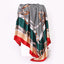 Women's Elegant Houndstooth Print Silk Scarf Shawl