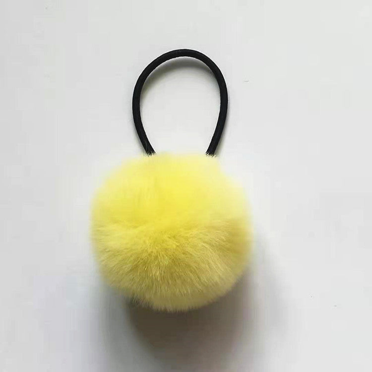 Korean Pom-Pom Hair Ring for Children - Rubber Band Hair Accessories