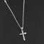 Simple Classic Cross Gold Plated Layered Necklace with Pearl Pendant