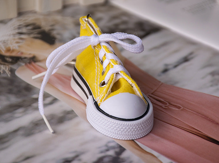 Colorful Canvas Sneaker Keychain Pendant Accessory