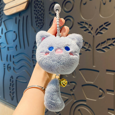 Cartoon Cat Plush Keychain Pendant for Bags and Gifts