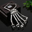 Amazon New Bracelet European And American Personalized Punk Skull Hand Bone Five Finger Ring Bracelet Adjustable Integrated Chain Women