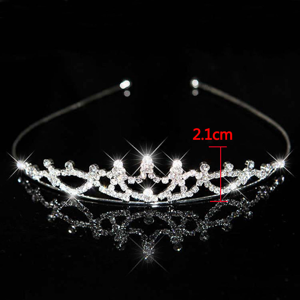 Women's Elegant Bridal Rhinestone & Pearl Crown Headband