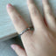 Simple Style Rose Gold Titanium Steel Moissanite Ring for Women