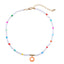 Fashion Colorful Smiley Face Pendant Resin Beaded Necklace