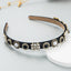 Baroque Butterfly Rhinestone Pearl Hairband for Women