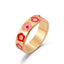 Fashion Heart Flower Smiley Face Star Alloy Ring for Women