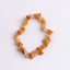 Fashion Irregular Natural Stone Beaded Bracelet with Colorful Crystal Chips