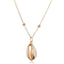 Glam Lady Natural Shell Gold Plated Pendant Necklace for Women