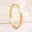 Elegant 18K Gold Plated Stainless Steel Bangle and Titanium Steel Diamond Bracelet Set