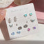 1 Set Enamel Inlay Leaf Insect Flower Pearl Ear Studs - Butterfly Floral Ear Cuff Set for Women