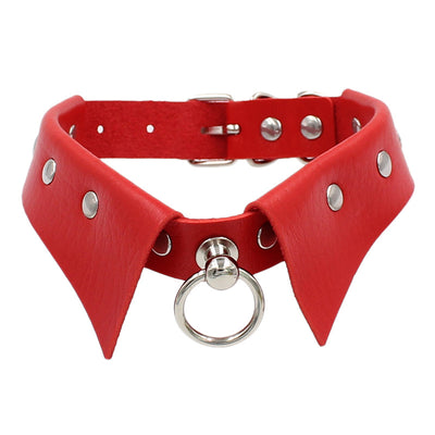 Fashion Gothic Punk PU Leather Choker Necklace for Women