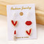 1 Set Classic Heart Shape Alloy Stud Earrings