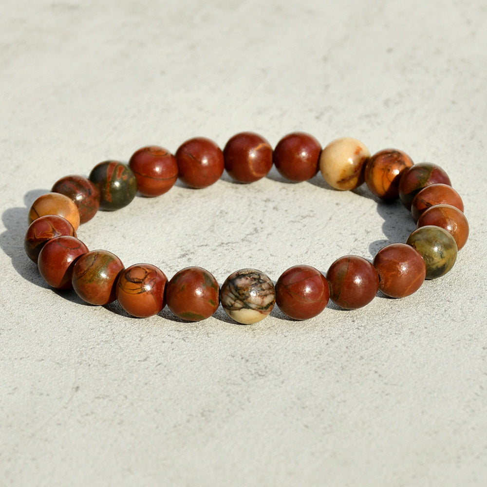 Elegant Geometric Natural Stone Beaded Bracelets for Women