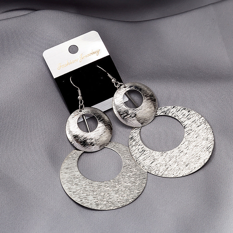 1 Pair Fashion Geometric Metal Women'S Earrings