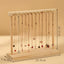 Solid Wood Geometric Jewelry Display Rack