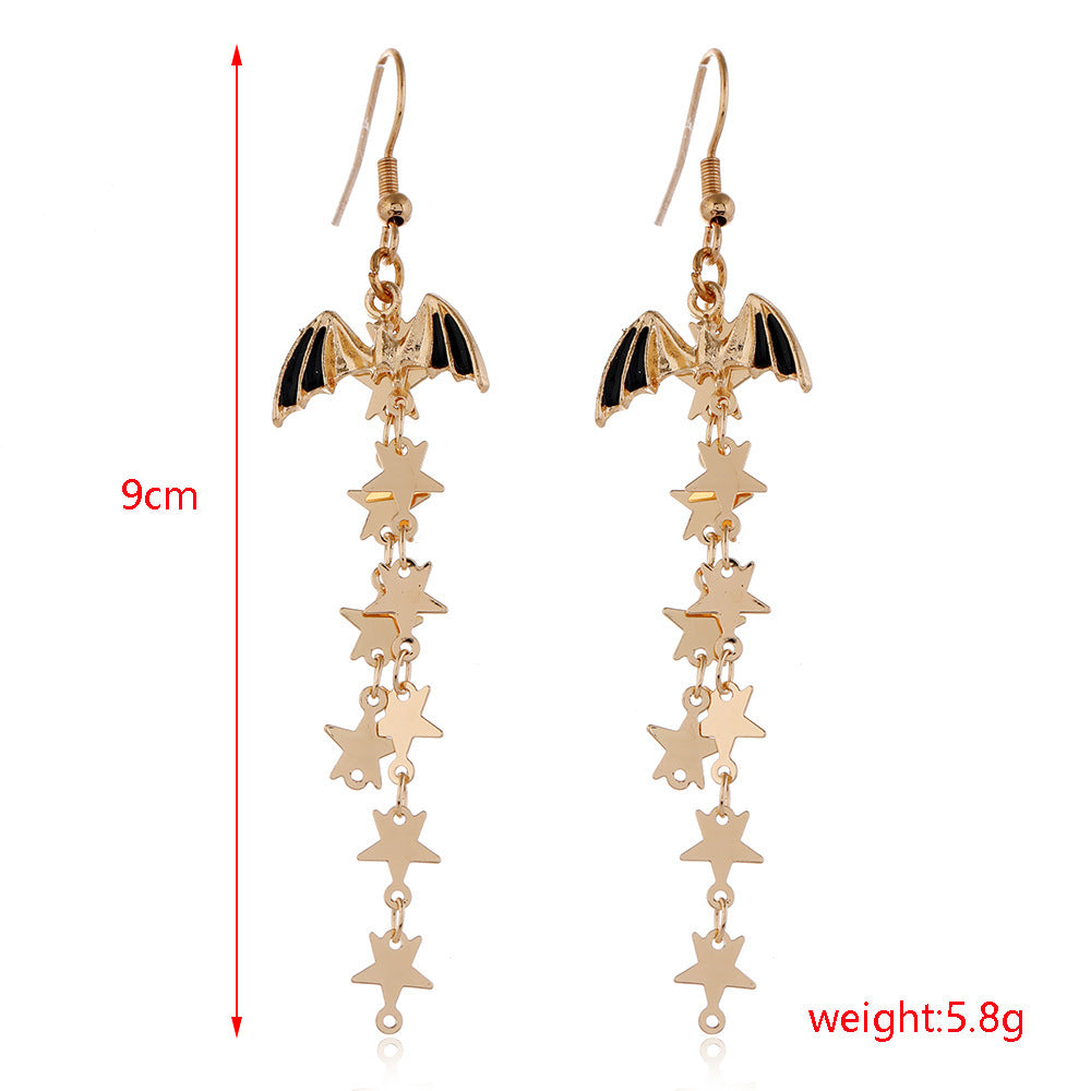 Wholesale Halloween Series Skull Spider Pumpkin Alloy Earrings Set Nihaojewelry