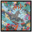 Indian Feather Floral Carriage Silk Twill Square Scarf Shawl 130cm*130cm