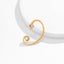 Fashion Geometric Alloy Plated Rhinestone Pearl Ear Cuff Clip