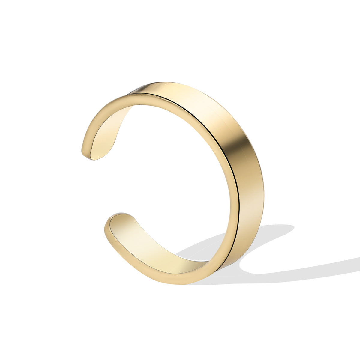 18K Gold Plated Minimalist Open Geometric Couple Ring