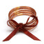 Simple Style Round Bow Knot Silicone Unisex Bangle Bracelet Set