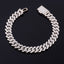 Cuban Link Moissanite 6-15mm S925 Silver Bracelet Hip Hop Fashion Accessories