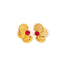 Elegant Floral Titanium Steel Statement Earrings