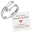 Embrace Couple Adjustable Open Ring - Creative Alloy Design