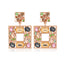 Luxurious Geometric Rhinestone Plated Alloy Women's Earrings