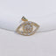 Simple Style Zircon Evil Eye Copper Pendant Jewelry Accessories