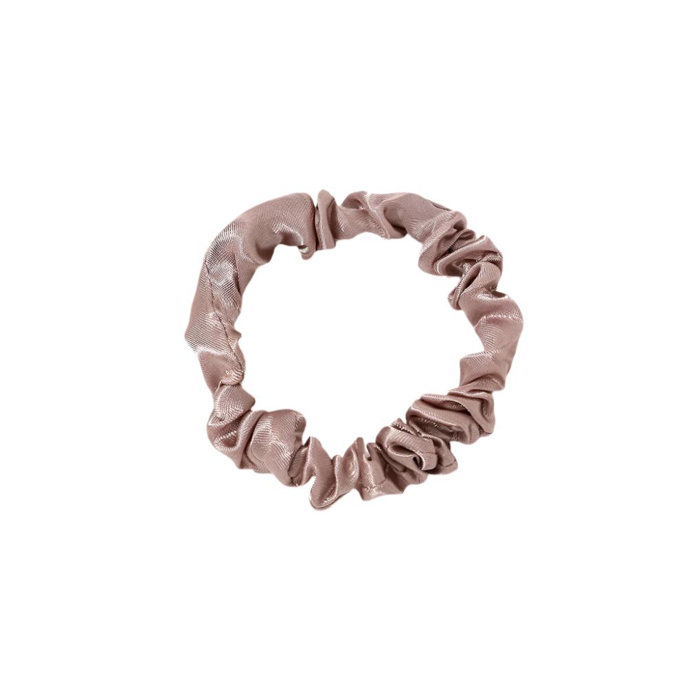 Satin Pleated Hair Tie and Silk Hair Ring Set