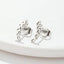 Simple Cactus Star Moon Stainless Steel Hollow Out Stud Earrings