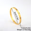 Elegant 18K Gold Plated Stainless Steel Bangle and Titanium Steel Diamond Bracelet Set