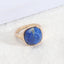 Vintage Round Alloy Inlay Natural Stone Women's Fashion Ring