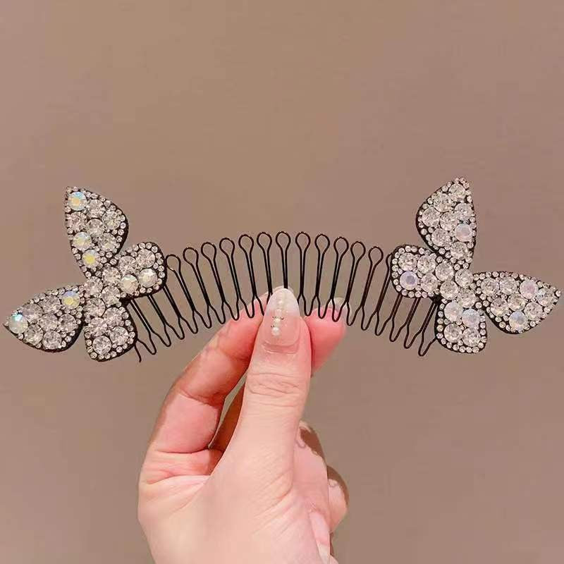 Lady Star Rhinestone Insert Comb for Hair Styling