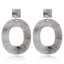 Korean Geometric Acrylic Statement Earrings