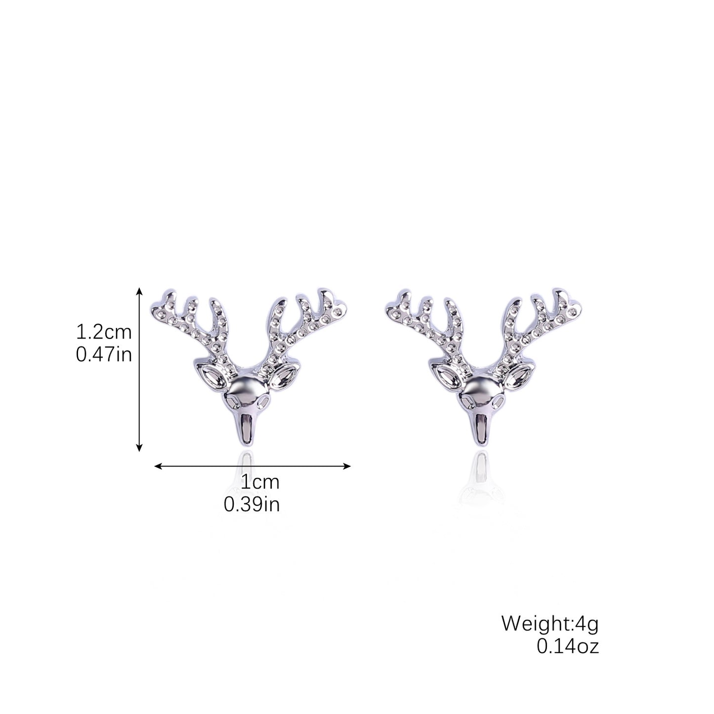 Fashion Christmas Tree Santa Claus Snowflake Alloy Inlay Rhinestones Women'S Ear Studs