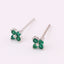 Blue Flower Bloggers Screw Piercing Ear Bone Nail Earrings