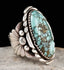 Irregular Turquoise Alloy Vintage Boho Ring