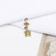 Fashion Alloy Flower Hair Buckle with Butterfly Pendant and Spiral Hair Rings