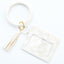 Fashion Snakeskin PU Leather Tassel Keychain Bracelet Wallet