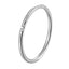 Minimalist Geometric Titanium Steel Zirconia Diamond Ring for Women