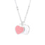 Fashion Heart Shape Copper Epoxy Pendant Necklace