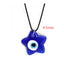 1 Piece Simple Style Devil'S Eye Leather Rope Chain Unisex Pendant Necklace