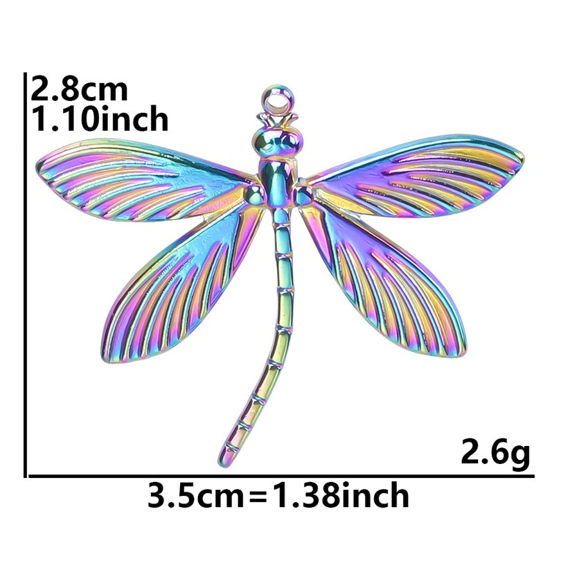 Dragonfly 304 Stainless Steel Plated Pendant Necklace - Minimalist Luxury DIY Accessory